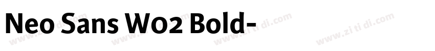 Neo Sans W02 Bold字体转换